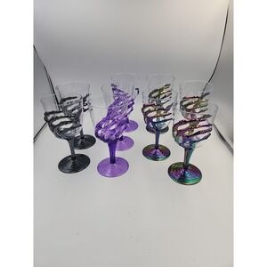Spooky Skeleton Hand Goblet LOT‎ of 9 Acrylic 11.8 oz Gothic Halloween